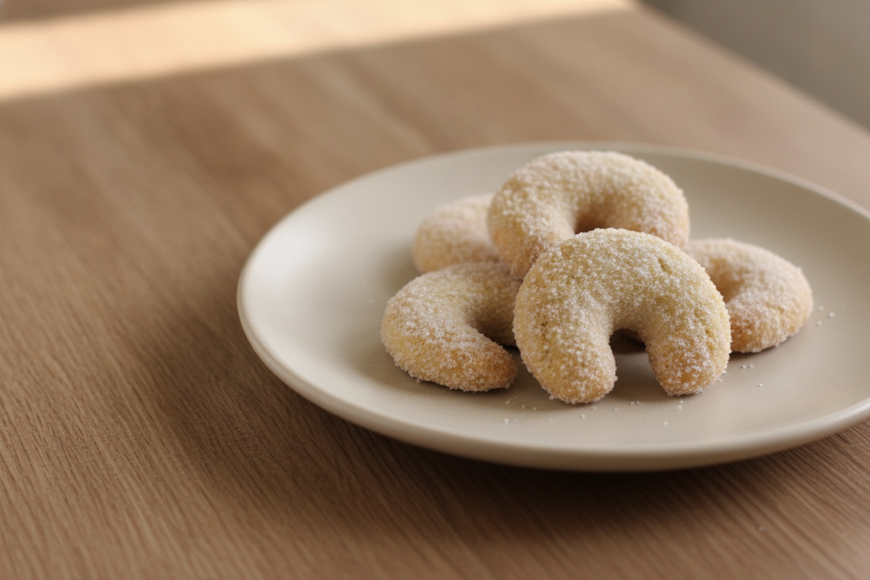 Biscottini tedeschi con burro e mandorle