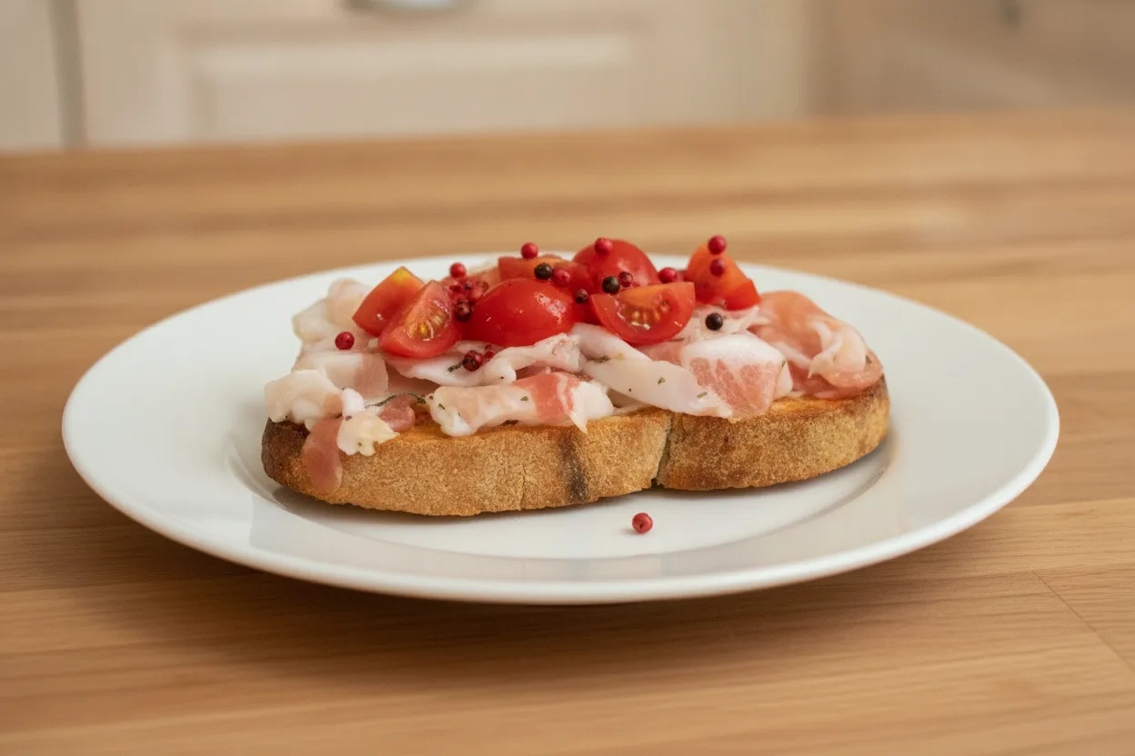 Bruschette al lardo di Colonnata