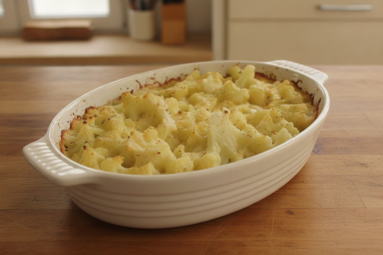 Cavolfiore gratinato alla panna