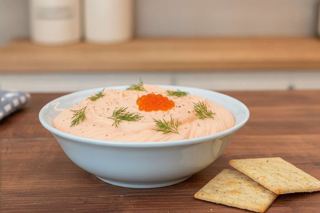 Crema spalmabile di salmone affumicato