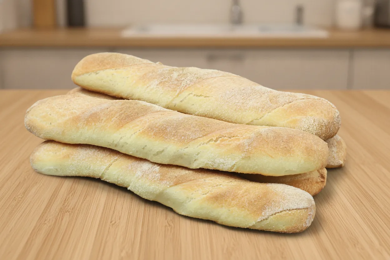 Filoncini di pane fatti in casa