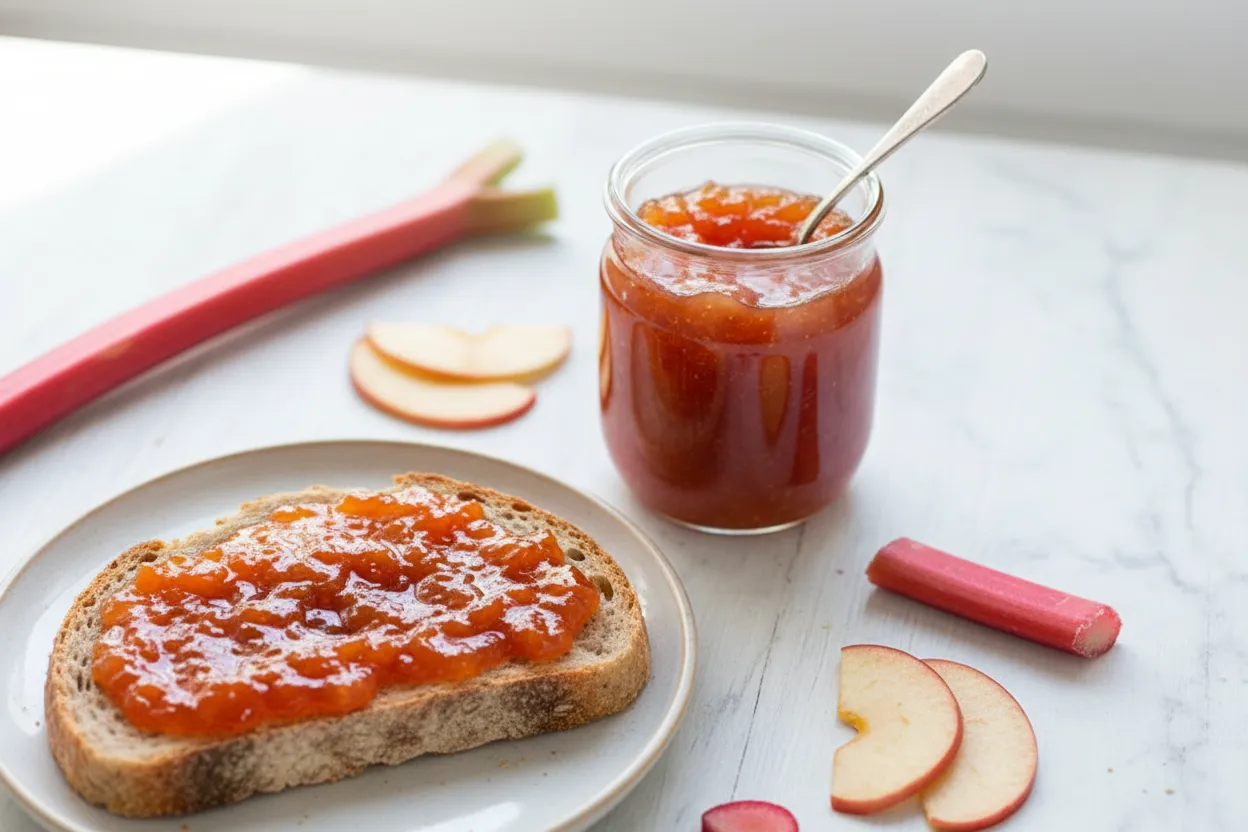 Marmellata di mele e rabarbaro