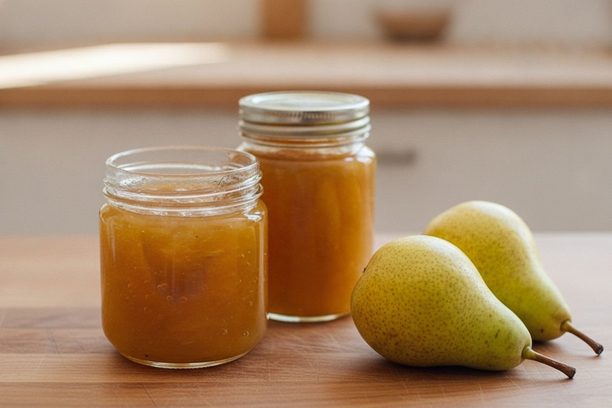 Marmellata di pere acerbe