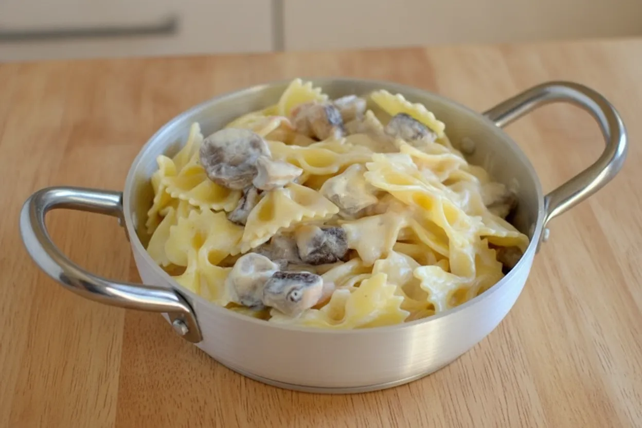 Pasta con la panna da cucina