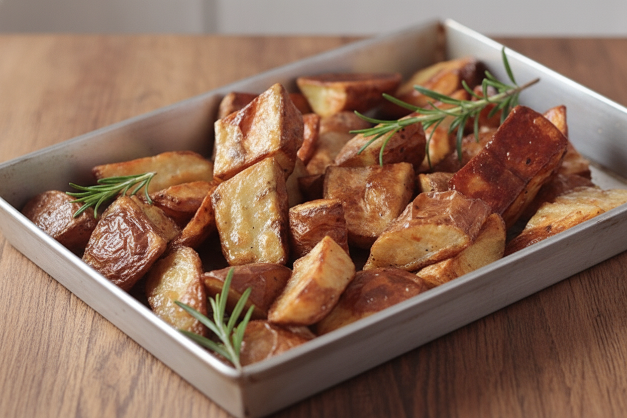 Patate rosse al forno al rosmarino