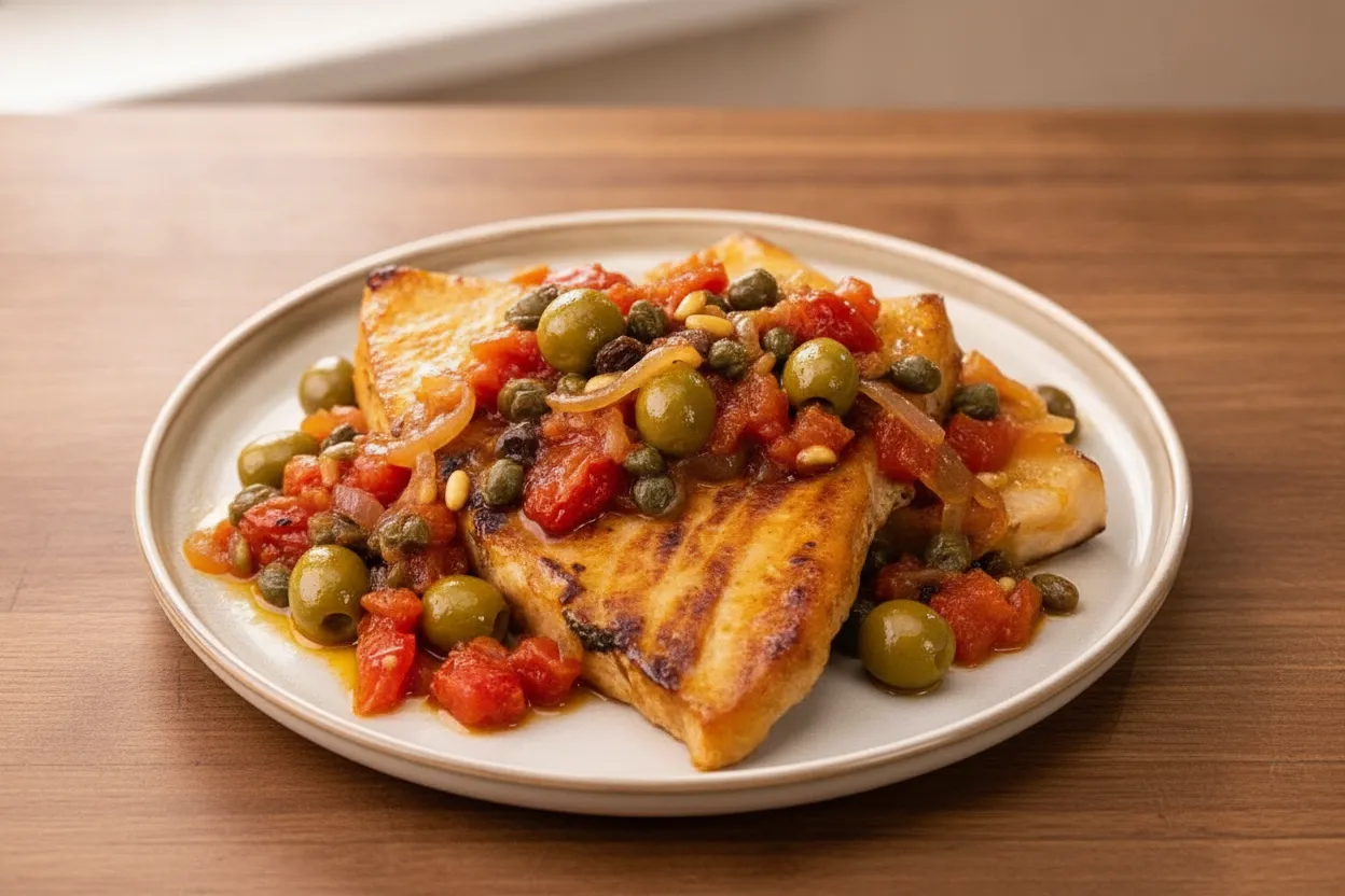 Pesce spada al forno alla siciliana