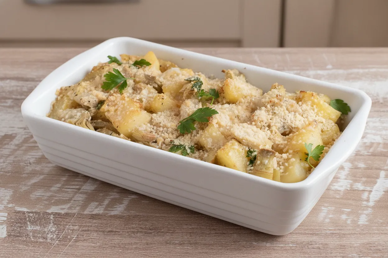 Sformato di carciofi e patate