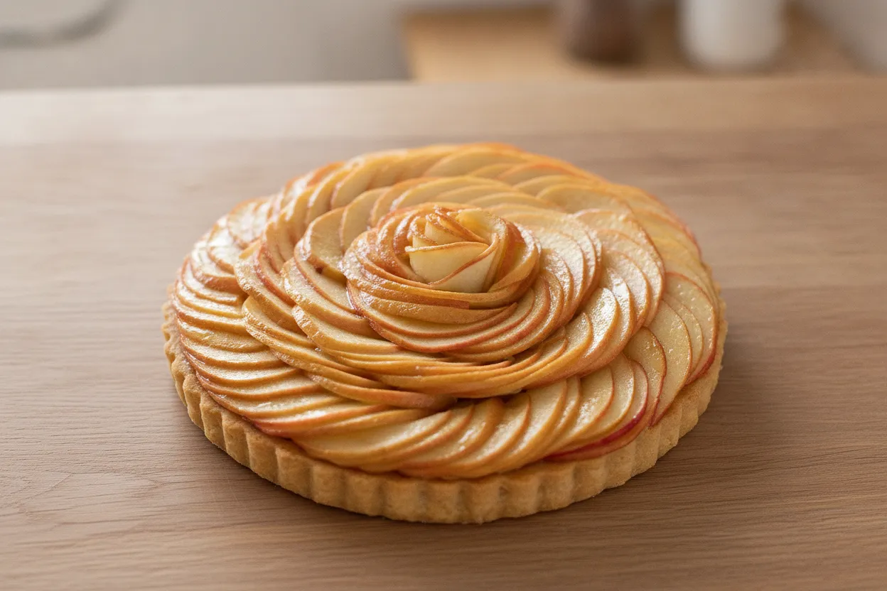 Tarte aux pommes (crostata di mele con crema frangipane)