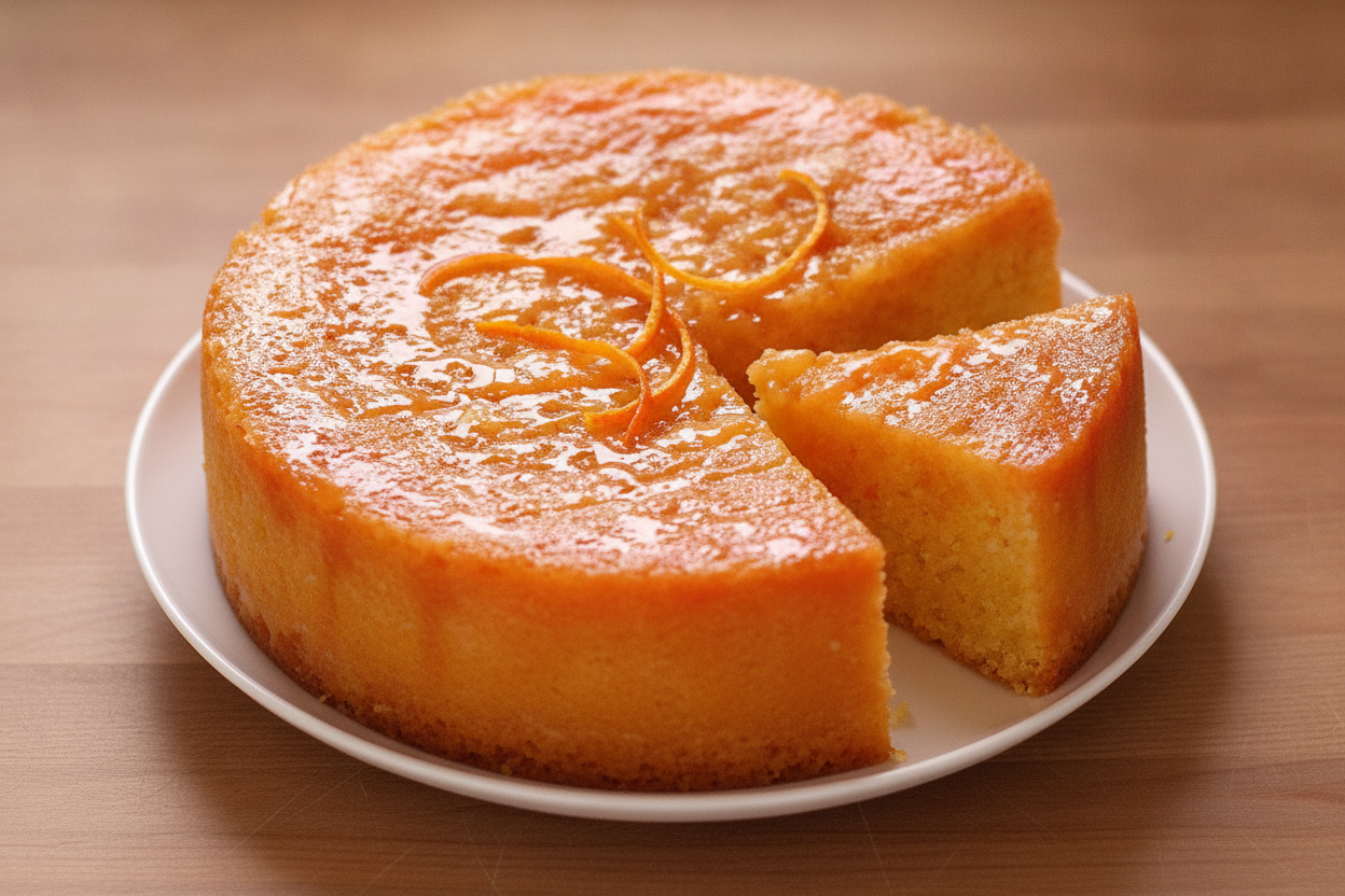 Torta di semolino al profumo d'arancia