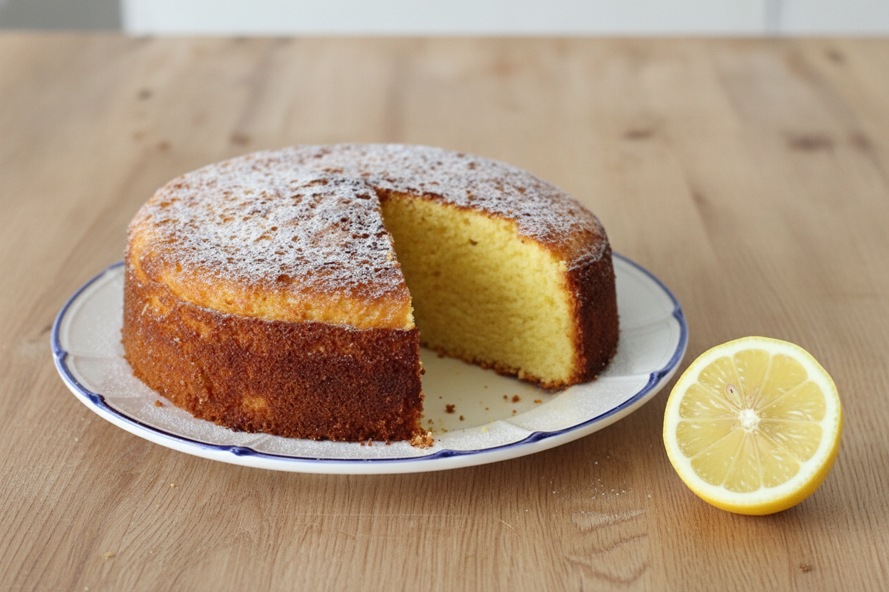 Torta morbida alla scorza di limone