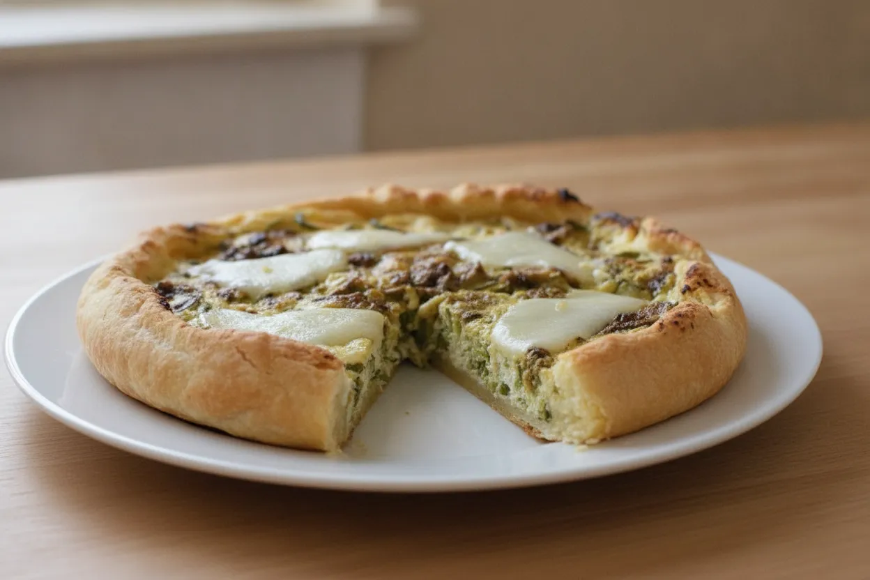 Torta salata con ricotta e zucchine