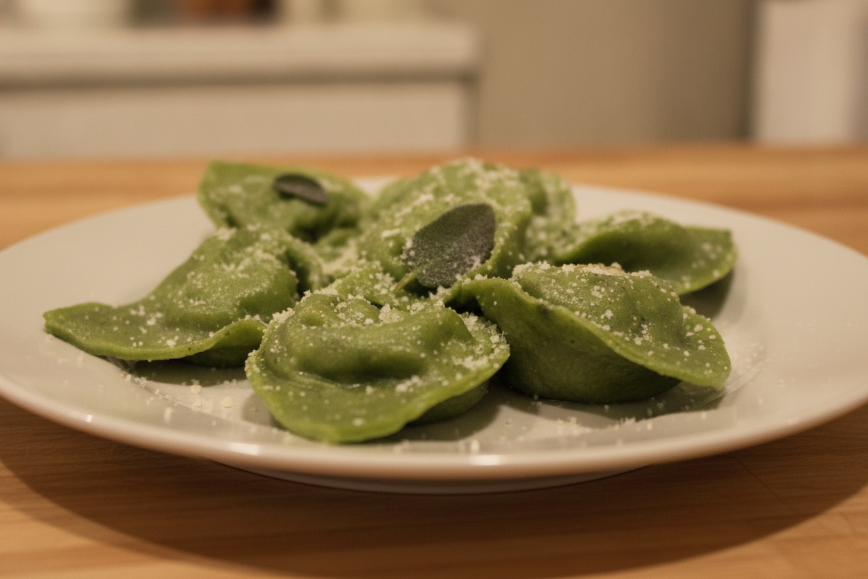 Tortellini verdi ricotta e spinaci